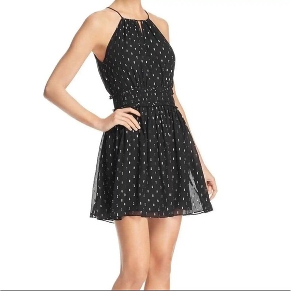 Joie Althia B fil coupé silk-blend georgette mini dress - Picture 1 of 6